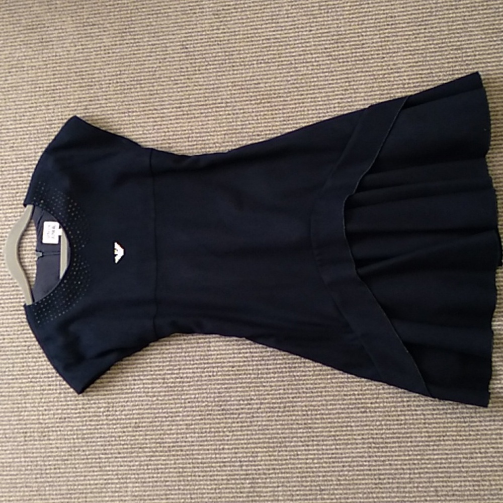 Armani junior girls size 8 navy logo stunning  dress